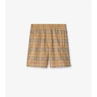 Check Jersey Shorts