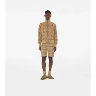 Check Jersey Shorts