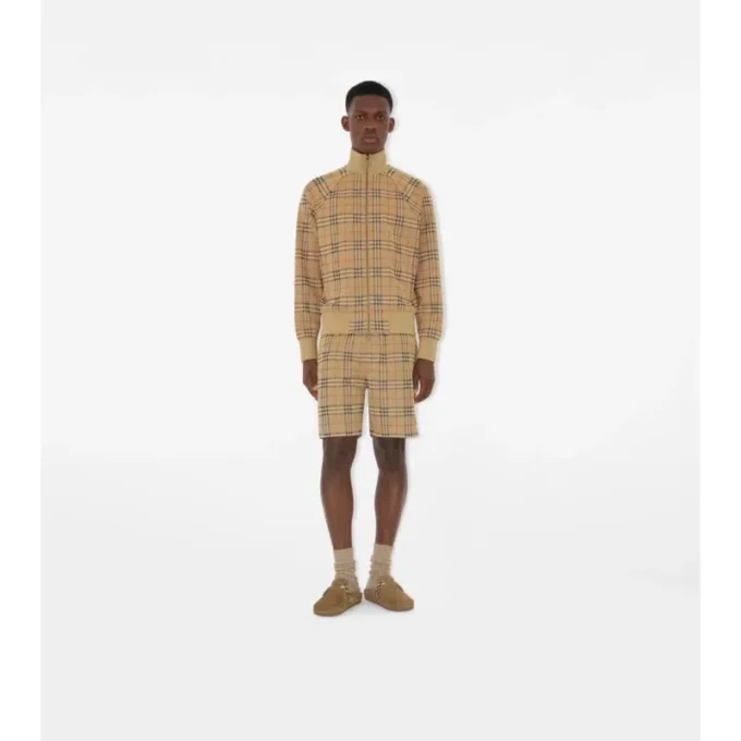 Check Jersey Shorts