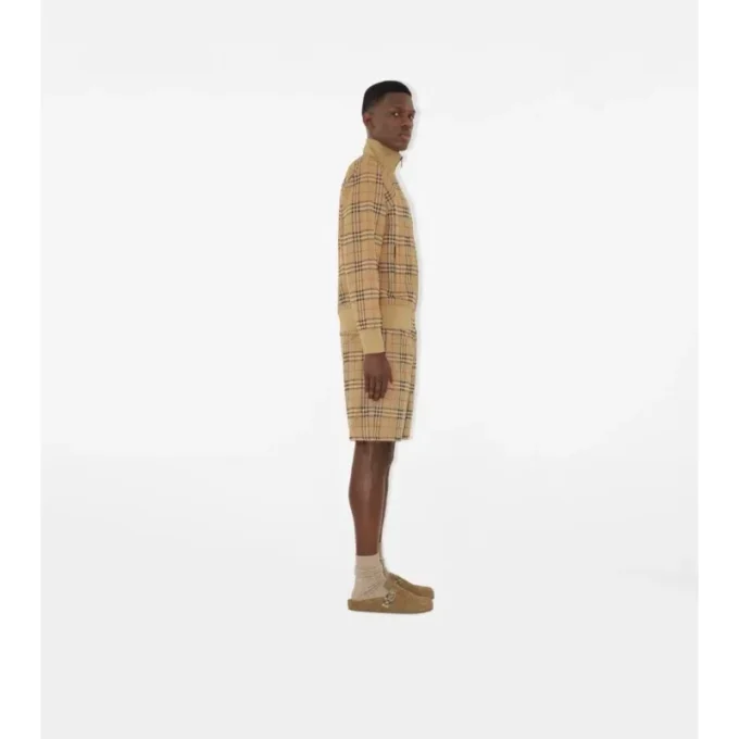 Check Jersey Shorts