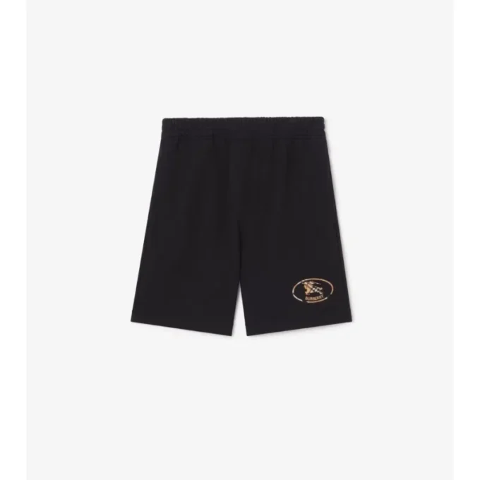 Check Knight Stamp Cotton Shorts