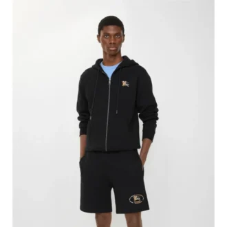 Check Knight Stamp Cotton Shorts