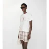 Check Knight Stamp Cotton T-Shirt