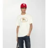Check Knight Stamp Cotton T-Shirt