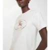 Check Knight Stamp Cotton T-Shirt