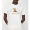 Check Knight Stamp Cotton T-Shirt