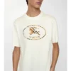 Check Knight Stamp Cotton T-Shirt
