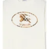 Check Knight Stamp Cotton T-Shirt