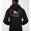 Check Knight Stamp Cotton Zip Hoodie