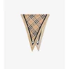 Check Knight Stamp Silk Scarf