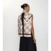 Check Knight Stamp Silk Scarf