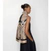 Check Knight Stamp Silk Scarf
