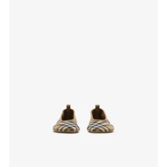Check Knit Baby Ballerinas
