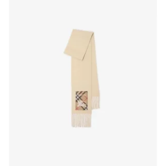 Check Label Cashmere Scarf