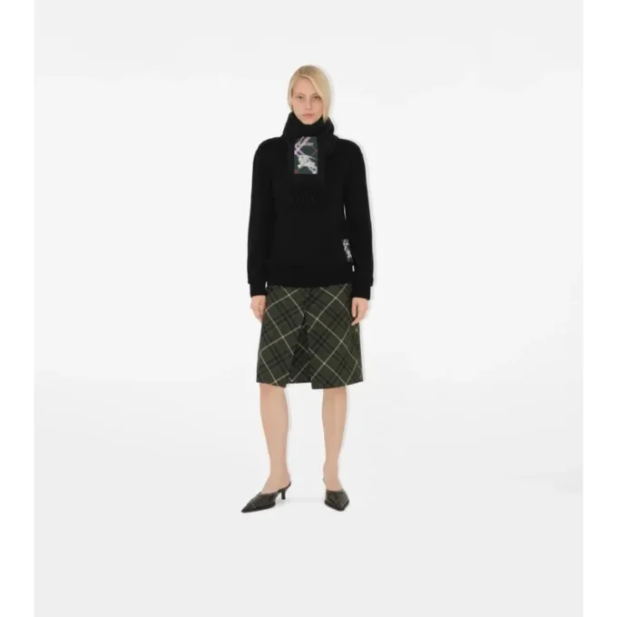Check Label Cashmere Scarf