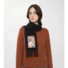 Check Label Cashmere Scarf