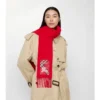 Check Label Cashmere Scarf