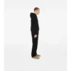 Check Label Cotton Hoodie