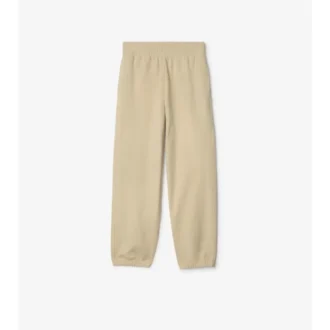 Check Label Cotton Jogging Pants