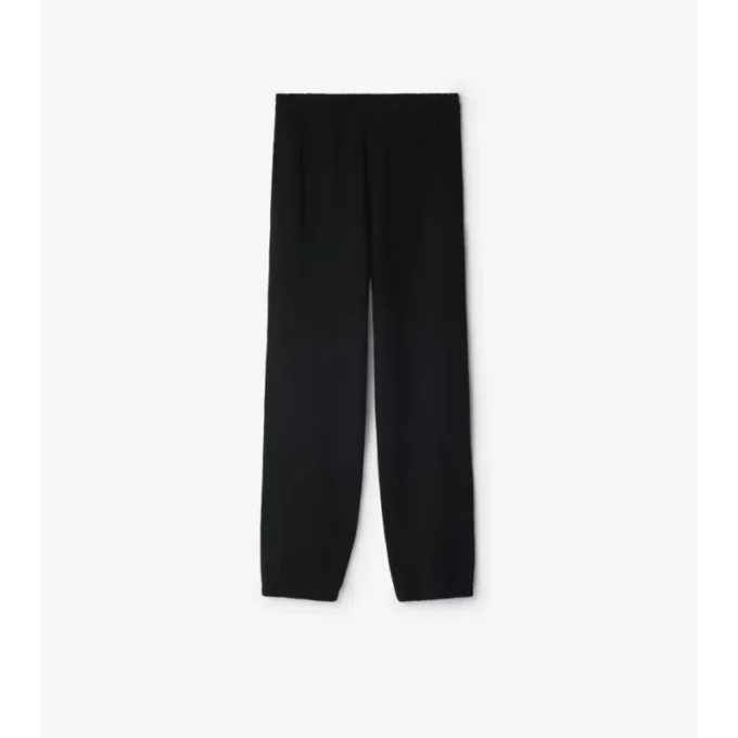 Check Label Cotton Jogging Pants