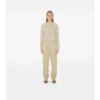 Check Label Cotton Jogging Pants