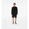 Check Label Cotton Shorts