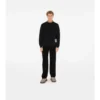 Check Label Cotton Sweatshirt