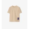 Check Label Cotton T-Shirt