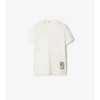 Check Label Cotton T-Shirt