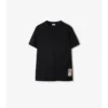 Check Label Cotton T-Shirt