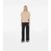 Check Label Cotton T-Shirt