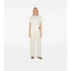 Check Label Cotton T-Shirt