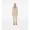 Check Label Wool Cardigan