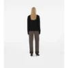 Check Label Wool Cardigan