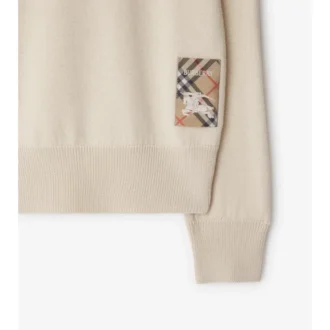 Check Label Wool Sweater