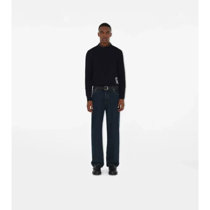 Check Label Wool Sweater