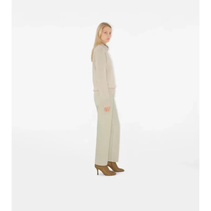 Check Label Wool Sweater