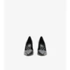 Check Leather Dame High Pumps