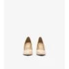 Check Leather Dame High Pumps