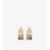 Check Leather Dame High Pumps