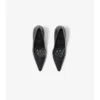 Check Leather Dame High Pumps