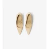 Check Leather Dame High Pumps