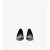 Check Leather Dame Low Pumps