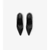 Check Leather Dame Low Pumps
