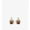 Check Leather Fawn Ballerinas 