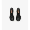Check Leather Fawn Ballerinas 