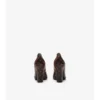 Check Leather Trinket Pumps