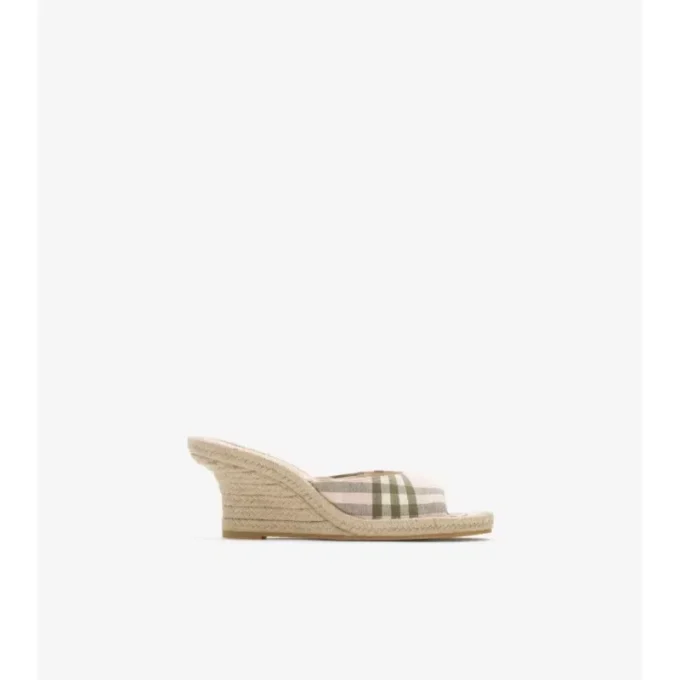 Check Mews Espadrille Mules 