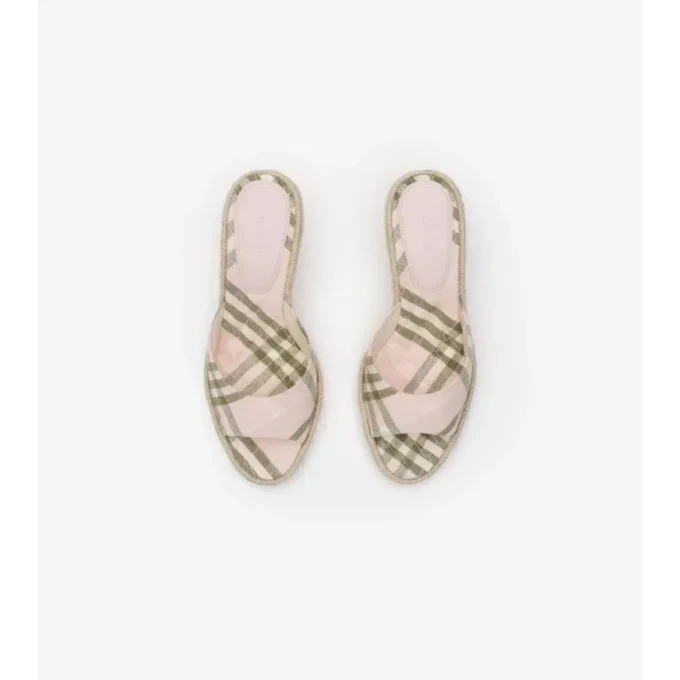 Check Mews Espadrille Mules 