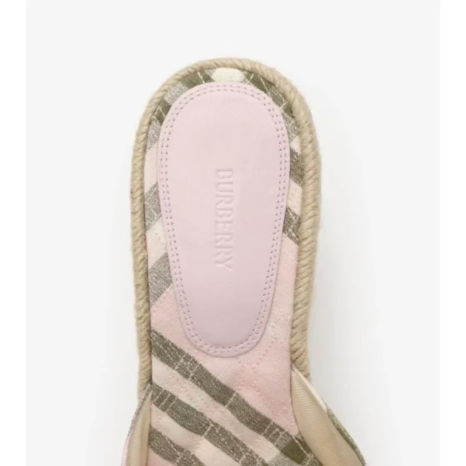 Check Mews Espadrille Mules 